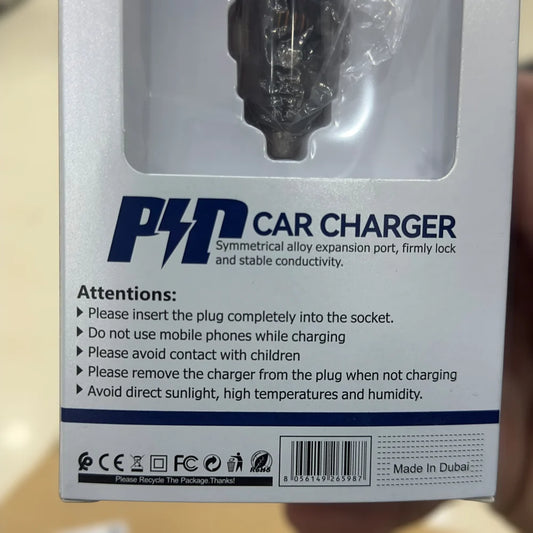 1 Year Warranty Kamal 48W USB A+C Car charger 867 Imported