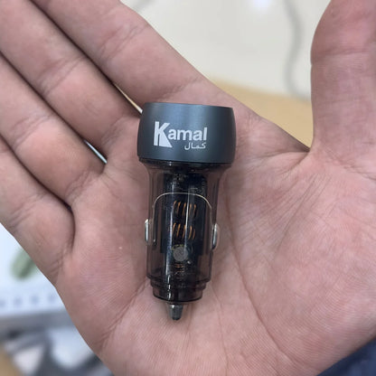 1 Year Warranty Kamal 48W USB A+C Car charger 867 Imported
