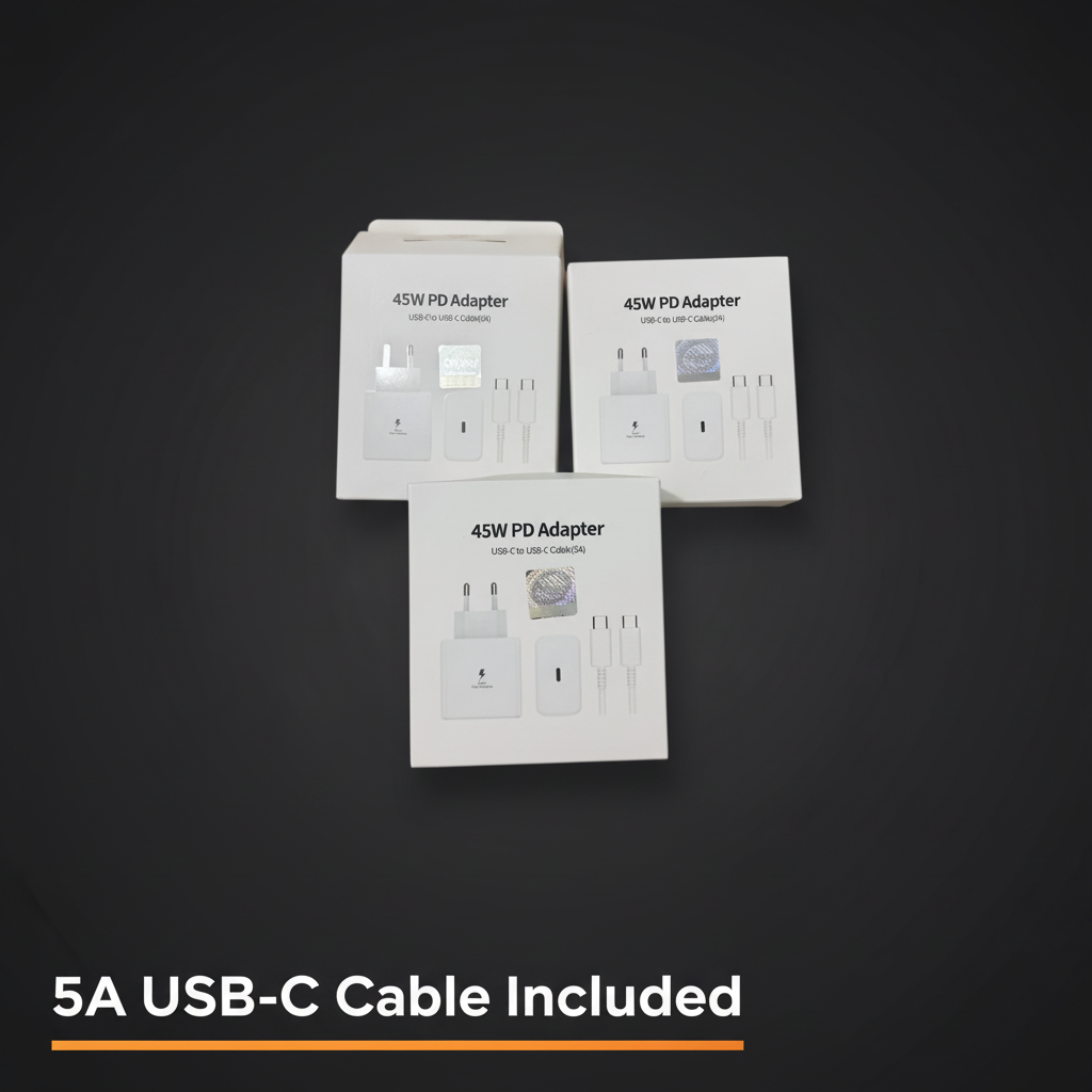 5A USB-C Cable Included