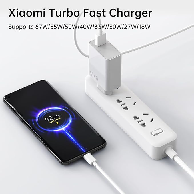 Xiaomi 67W HyperCharge Adapter – Original 1years Warranty