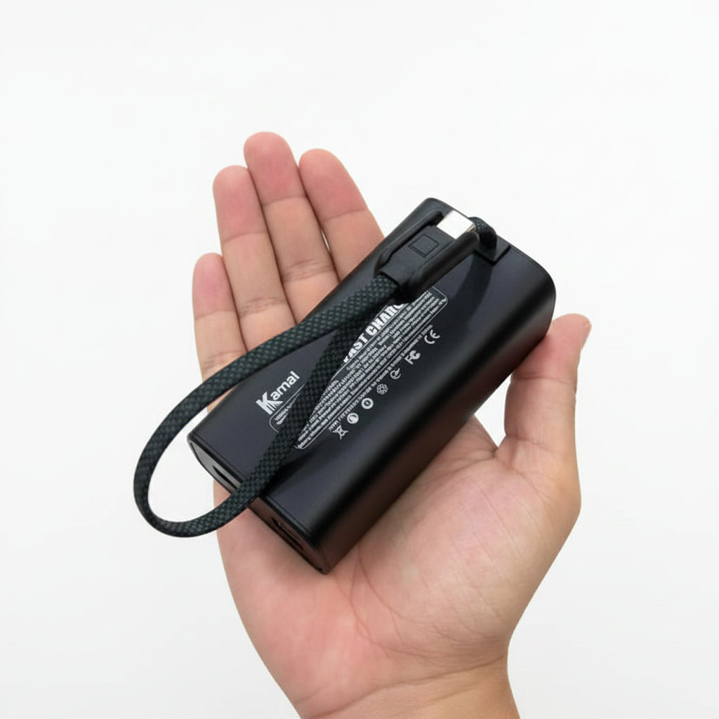 Kamal KPB-17 ProMX 20000mAh 40W Fast Charging Power Bank with FREE GIFT Phone Stand Connector