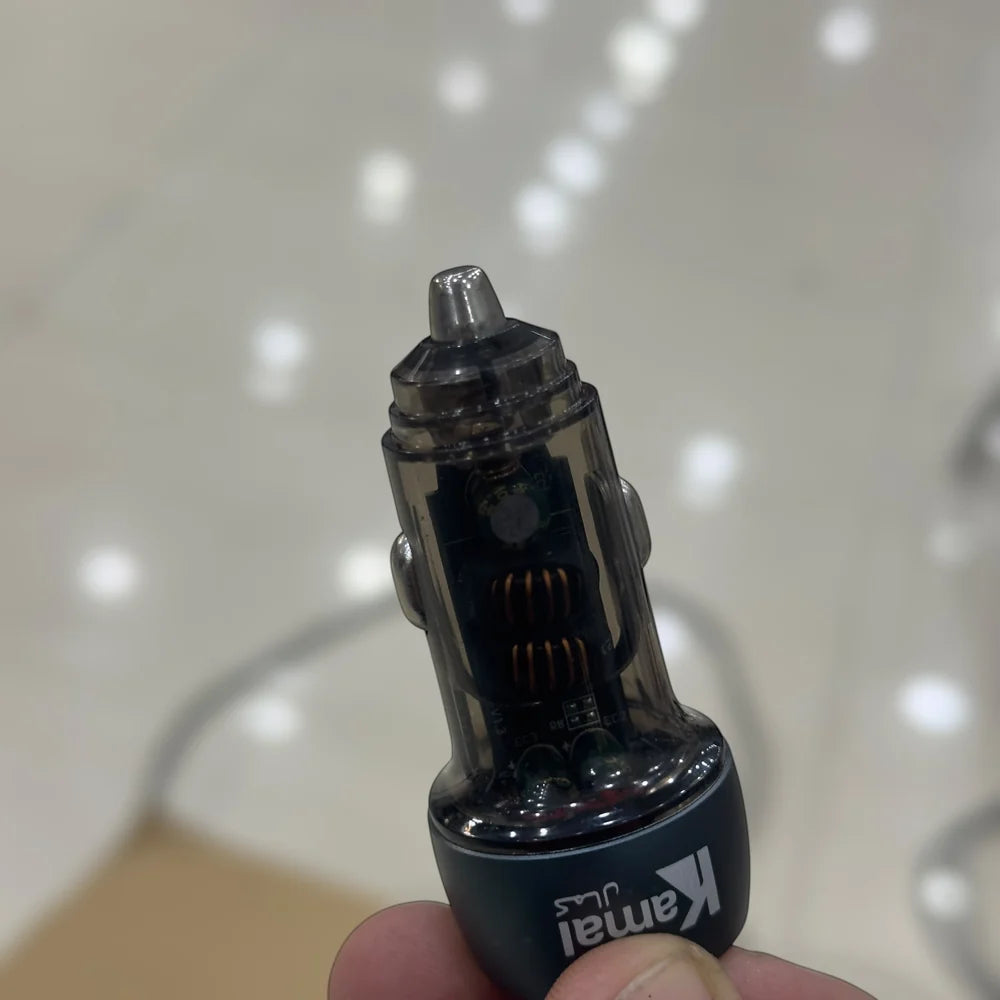 1 Year Warranty Kamal 48W USB A+C Car charger 867 Imported