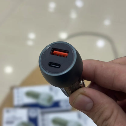 1 Year Warranty Kamal 48W USB A+C Car charger 867 Imported