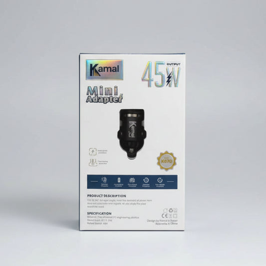 1 Year Warranty Kamal Imported 45w Mini Car Adapter K870