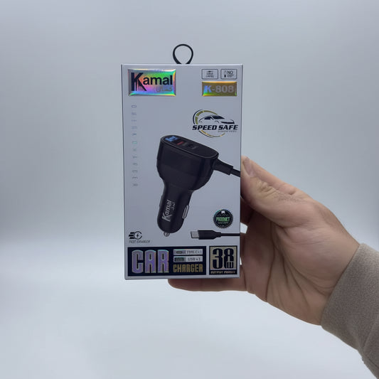 1 year Warranty Kamal 38W Car Charger K808