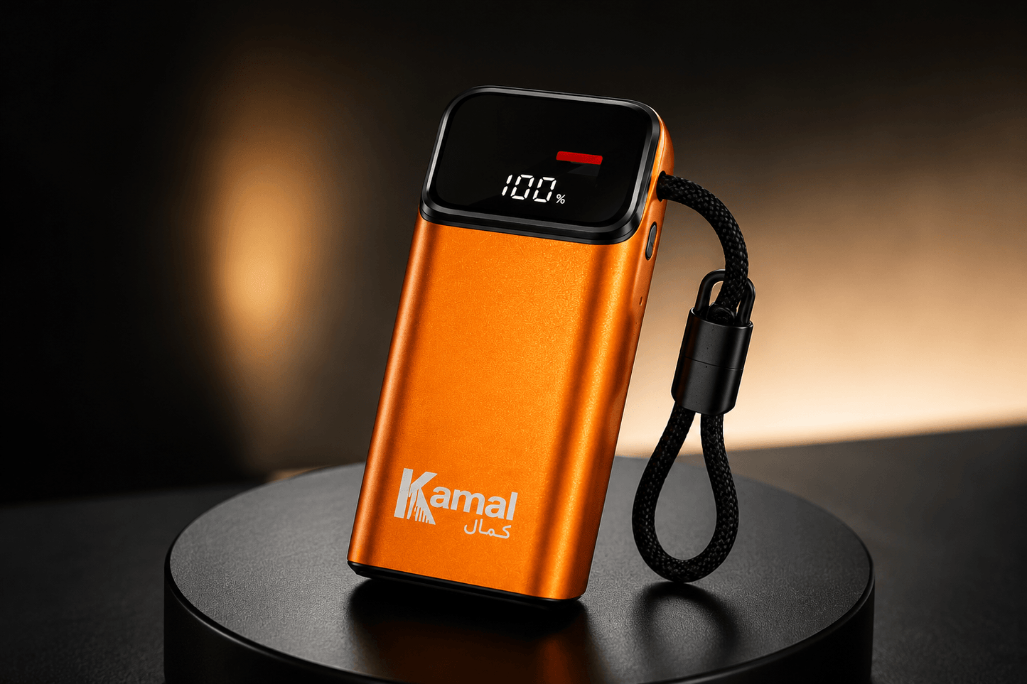 Kamal KPB-17 ProMX 20000mAh 40W Fast Charging Power Bank with LED Display & Built-In Cable