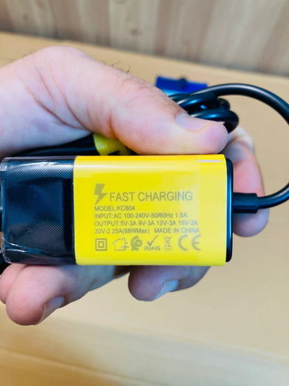 Kamal 88W Fast Charger with built-in cable KC804