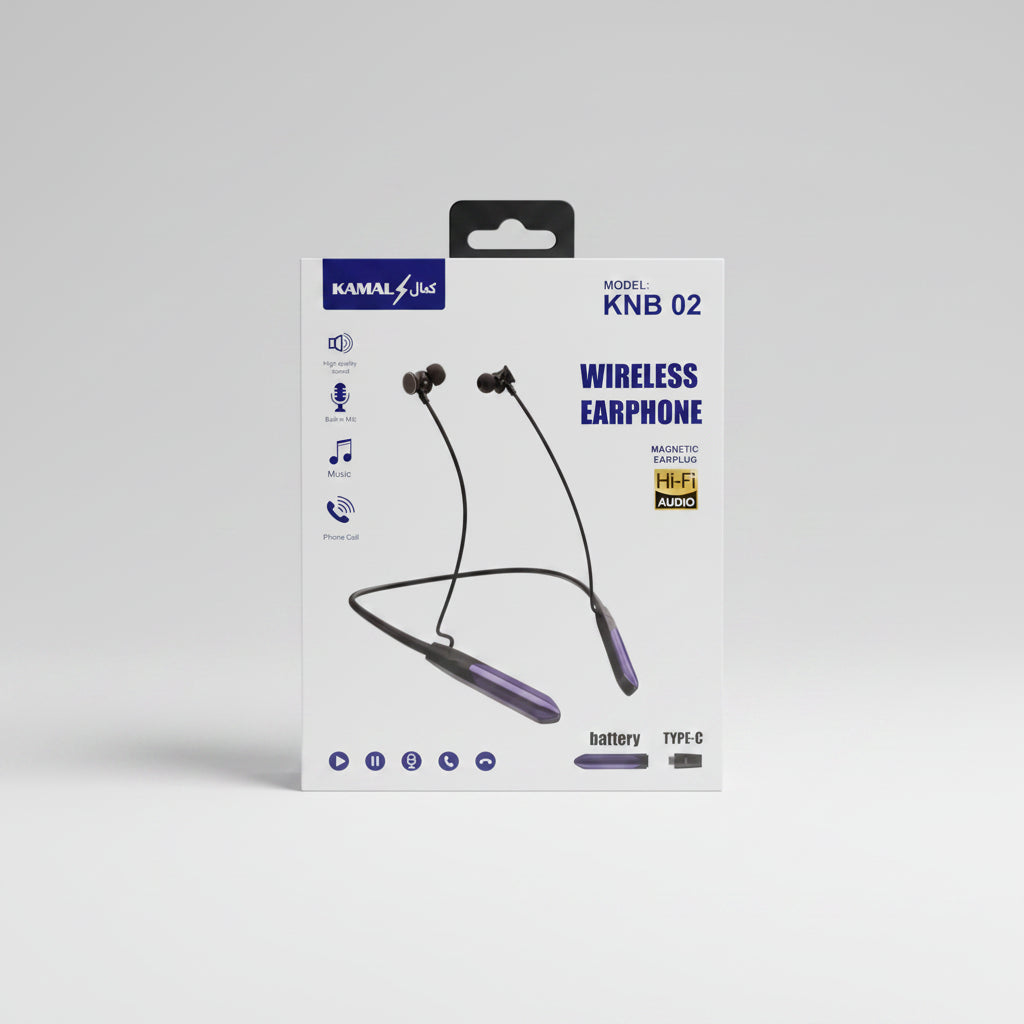 Kamal 5.4 Bluetooth Wireless Neckband - Earphones KNB02