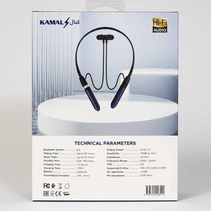 Kamal 5.4 Bluetooth Wireless Neckband - Earphones KNB02