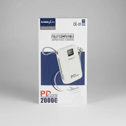 Kamal Ultra Compact Super Fast Charging Power Bank 120W -  CK 01