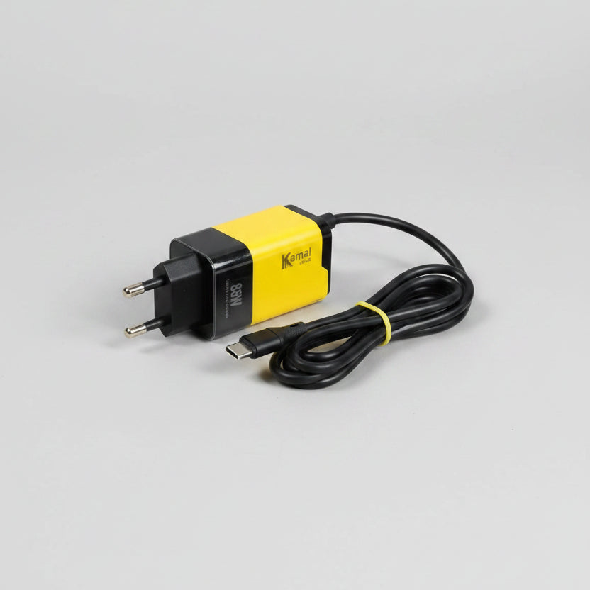 Kamal 88W Fast Charger with built-in cable KC804