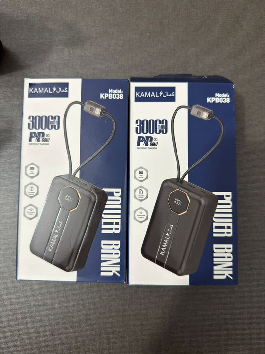 KAMAL 68W Super Fast Charging Power Bank – 30000mAh