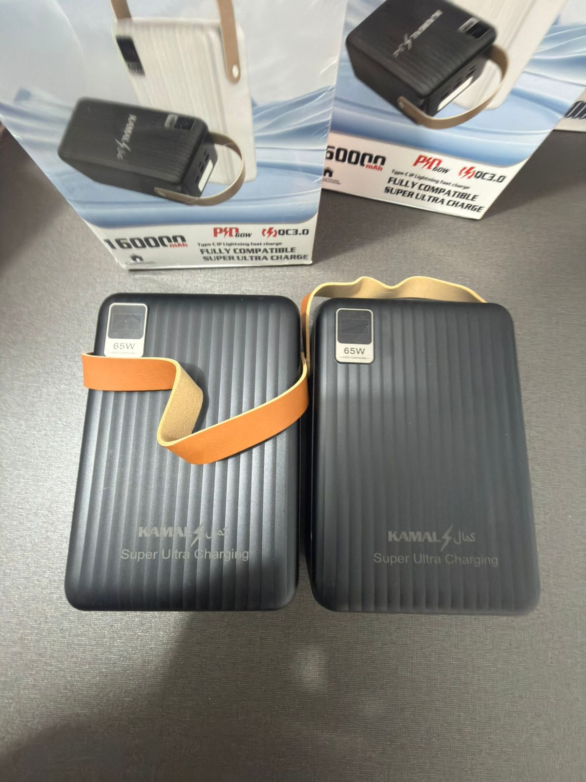 KAMAL K160 60W Super Fast Charging Power Bank – Massive 160000mAh Made in Dubai