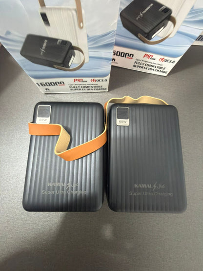 KAMAL K160 60W Super Fast Charging Power Bank – Massive 160000mAh Made in Dubai