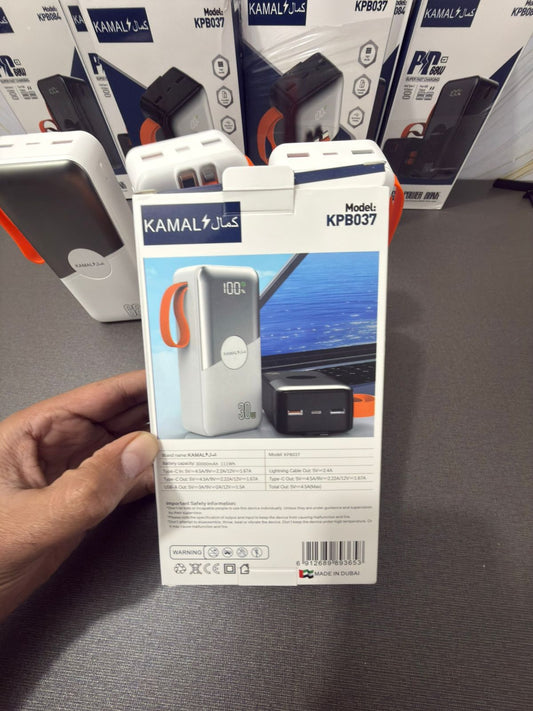 KAMAL KPB037 68W Super Fast Charging Power Bank – 30000mAh