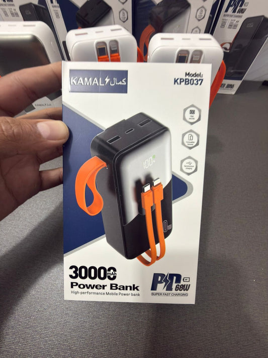 KAMAL KPB037 68W Super Fast Charging Power Bank – 30000mAh