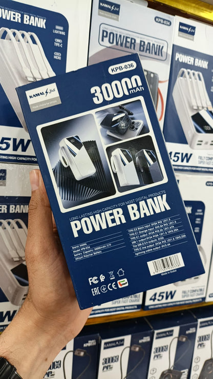 45w new Design Multi Cables Fastest powerbank