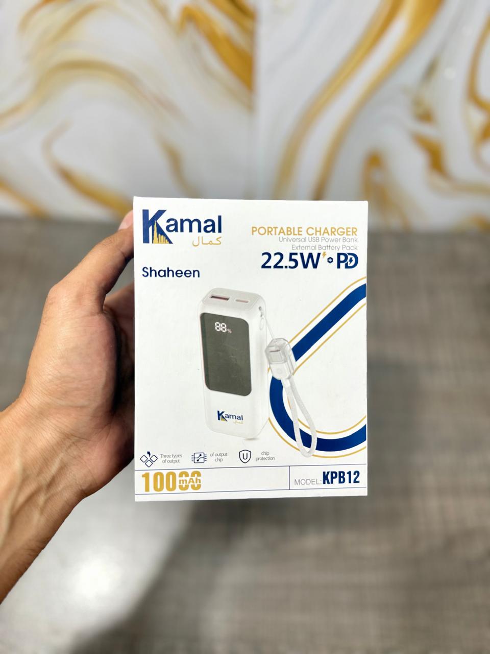 Kamal KPB12 – 10,000mAh, 22.5W Super Fast Charging & Digital Display (Pocket Size)