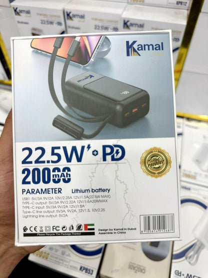 The Kamal KPB24 20,000mAh Hajj & Umrah Special Power Bank – Fast Charging