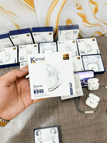 Quality Product Kamal Saver K940 Wireless Earbuds! 40 Hours Battery