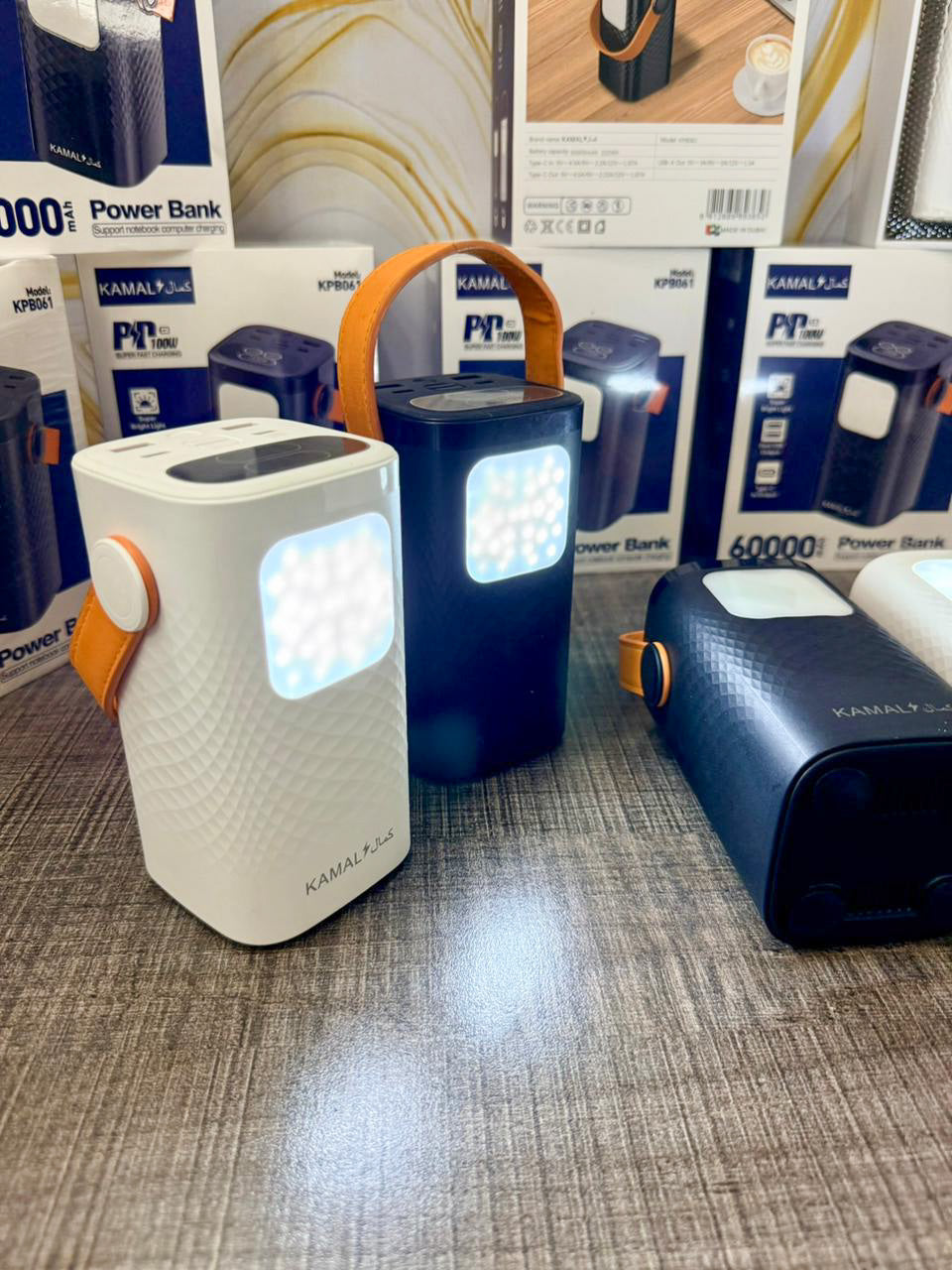 100W Kamal KPB061 Power 60000Mah For Laptop + Mobile Fast Charging