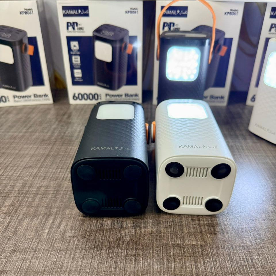 100W Kamal KPB061 Power 60000Mah For Laptop + Mobile Fast Charging
