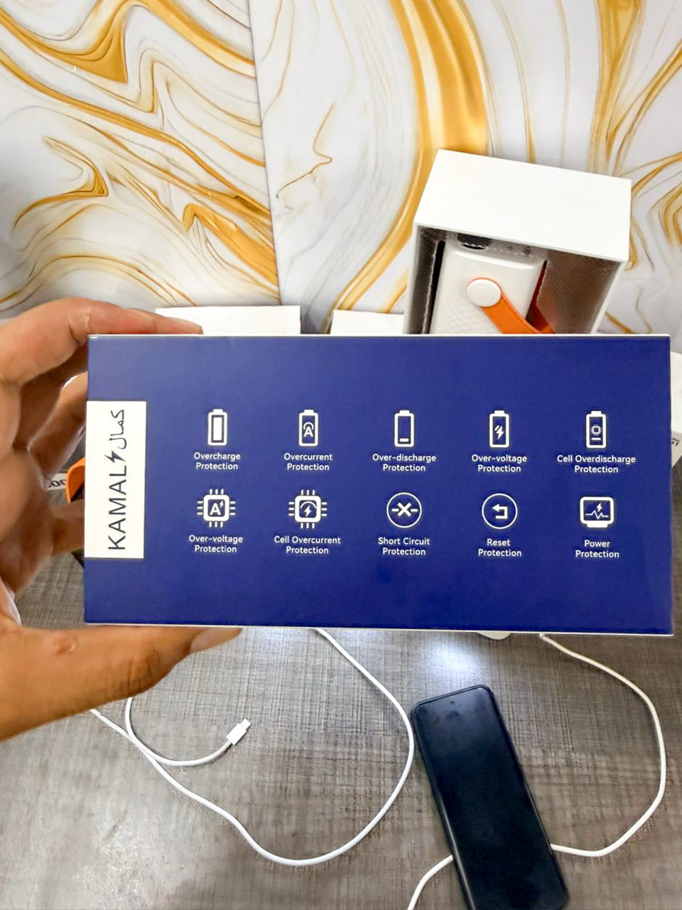 100W Kamal KPB061 Power 60000Mah For Laptop + Mobile Fast Charging