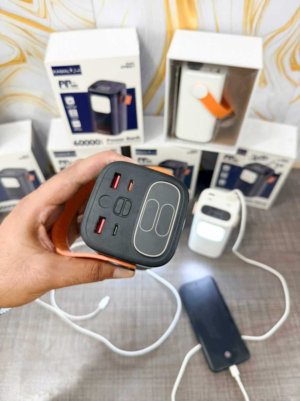 100W Kamal KPB061 Power 60000Mah For Laptop + Mobile Fast Charging