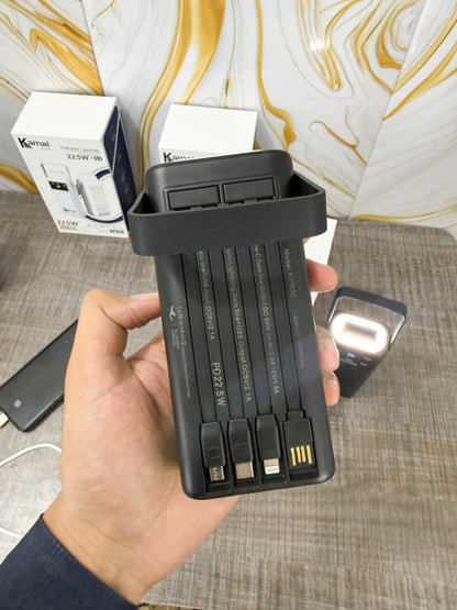 Kamal KPB30 30,000mAh Portable Solar Power Bank - 1 year Warranty 11 in 1 Multipurpose Fast