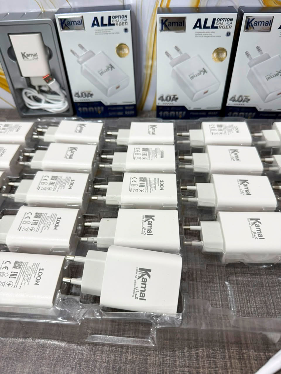 Kamal VOOC SuperVOOC 100W Fast Charger + Type-C Cable – Full Charge in 30 Min