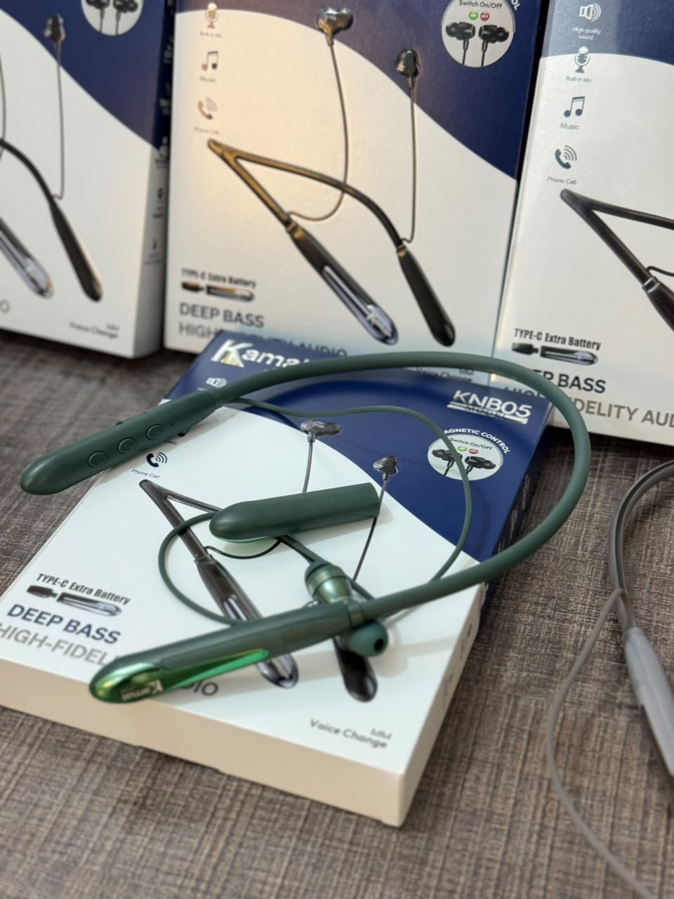 1 Year Warranty Kamal KNB05 Bluetooth Neckband Deep Bass & HD Calls