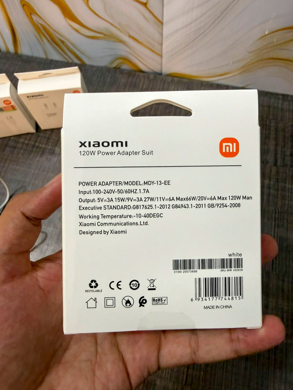 1 Year Warranty Xiaomi 120W Power Adapter with USB-C Cable - Fast Charging