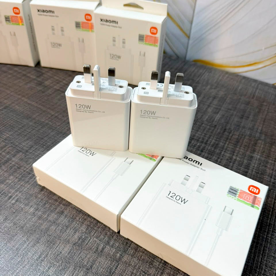 1 Year Warranty Xiaomi 120W Power Adapter with USB-C Cable - Fast Charging