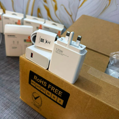 1 Year Warranty Xiaomi 120W Power Adapter with USB-C Cable - Fast Charging