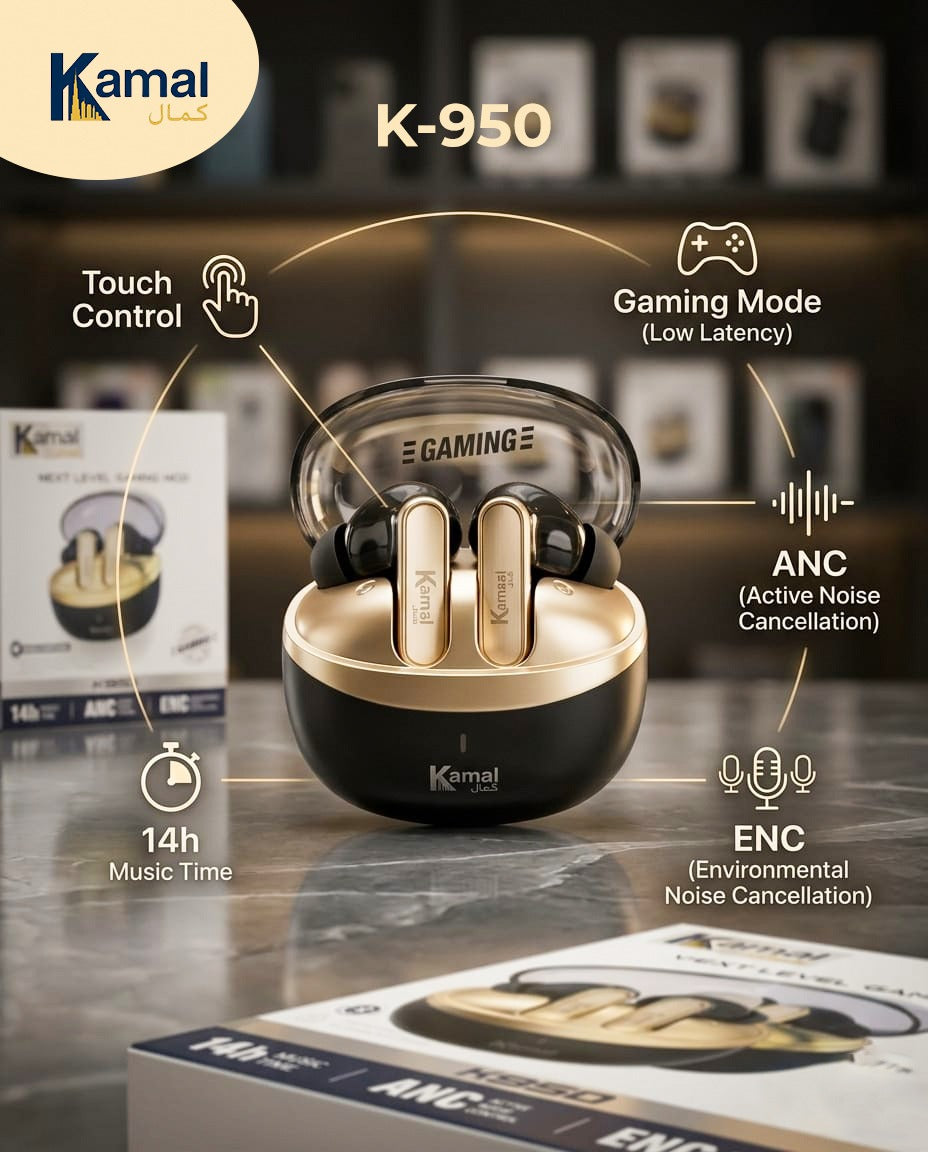 (Touch Camera) Kamal K950 Next-Level Gaming Earbuds – ZERO PAIN