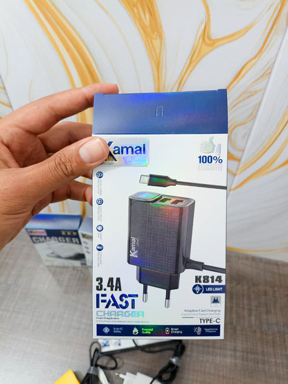 Kamal K812 Type C 3.4A Super Fast PD Wall Charger