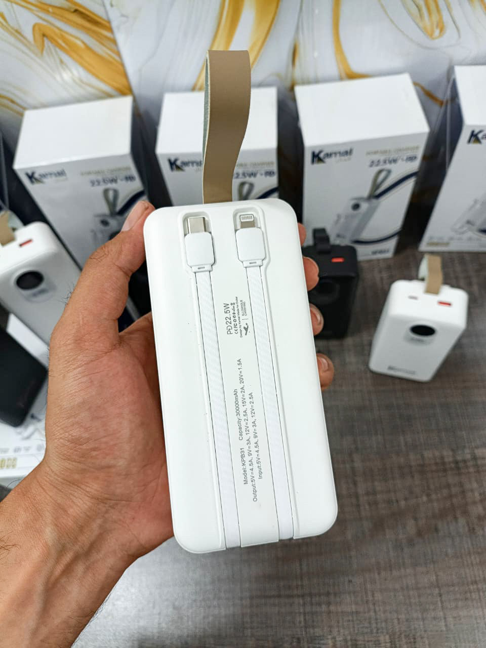 Kamal KPB31 30,000mAh Portable Power Bank (22.5W PD).