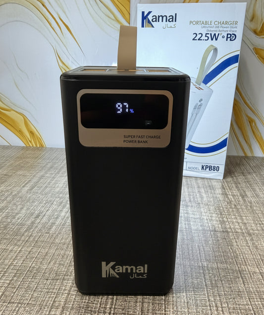 1 Year Warranty Kamal KPB80 Power Bank - 80000mAh | 80W Fast Charging