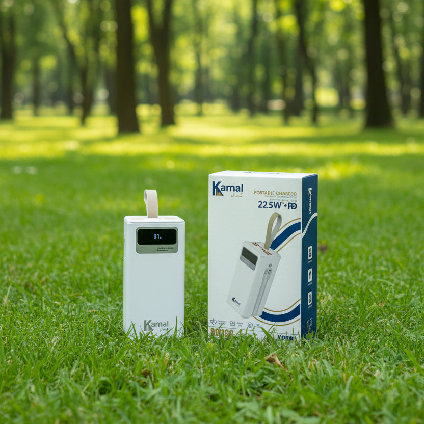 Kamal KPB80 UltraCharge Power Bank - 80000mAh | 80W Fast Charging | PD 22.5W