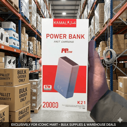 KAMAL 67W super-fast charging 20,000mAh High Multi-Cable Design