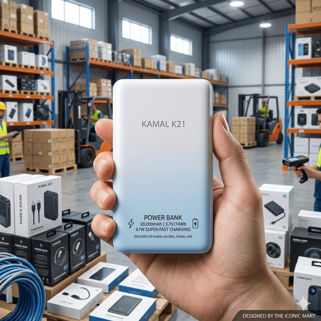 KAMAL 67W super-fast charging 20,000mAh High Multi-Cable Design
