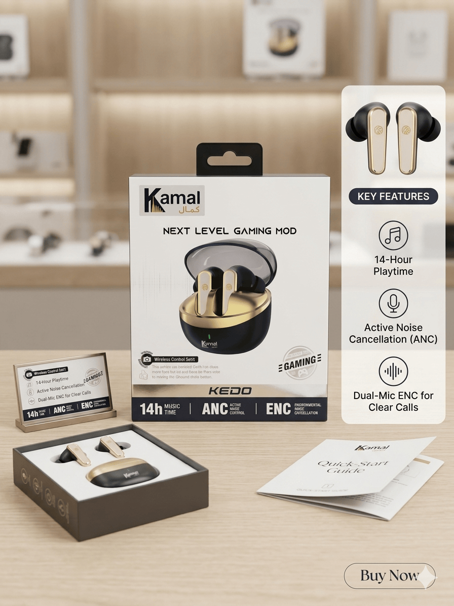 (Touch Camera) Kamal K950 Next-Level Gaming Earbuds – ZERO PAIN