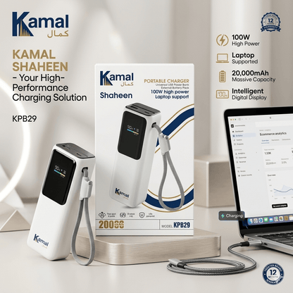 100W High Power Output with Laptop Support to charge
