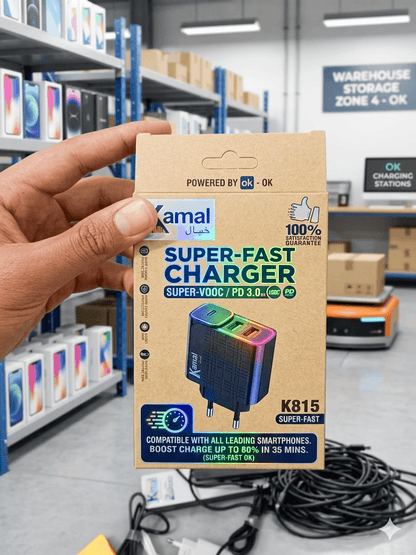 Kamal K812 Type C 3.4A Super Fast PD Wall Charger