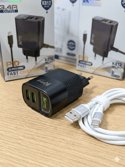 Kamal K812 Type C 3.4A Super Fast PD Wall Charger