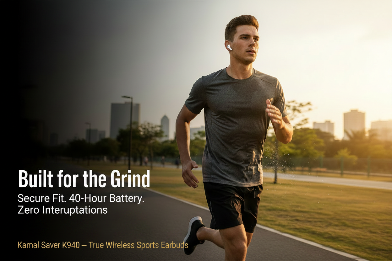 Kamal K940 Workout Banner with Text